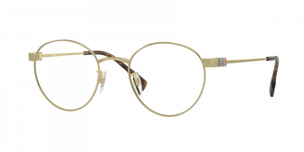 Burberry BE1384TD Eyeglasses, 1346 LIGHT GOLD (GOLD)