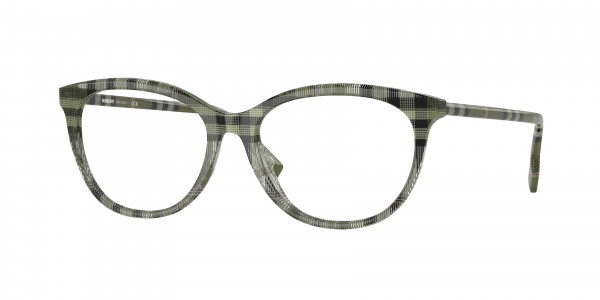 Burberry BE2389F Eyeglasses, 4089 CHECK GREEN (GREEN)