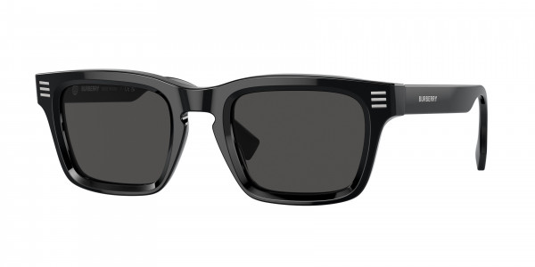 Burberry BE4403 Sunglasses, 300187 BLACK DARK GREY (BLACK)