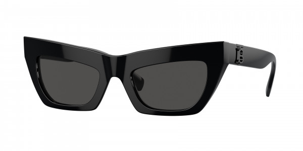Burberry BE4405 Sunglasses, 409387 BLACK DARK GREY (BLACK)