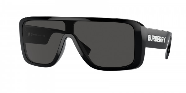Burberry BE4401U Sunglasses, 300187 BLACK DARK GREY (BLACK)
