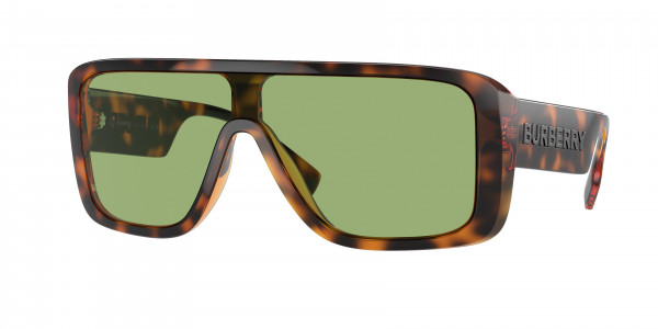 Burberry BE4401U Sunglasses, 3002/2 DARK HAVANA GREEN (BROWN)