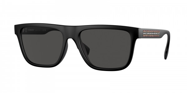 Burberry BE4402U Sunglasses, 346487 MATTE BLACK DARK GREY (BLACK)