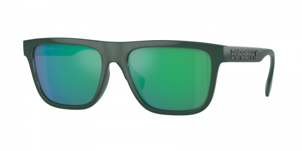 Burberry BE4402U Sunglasses, 4038F2 GREEN GREEN MIRROR GREEN (GREEN)