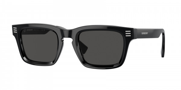 Burberry BE4403F Sunglasses, 300187 BLACK DARK GREY (BLACK)