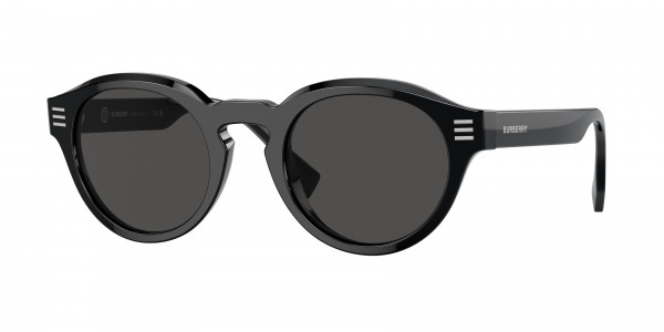 Burberry BE4404F Sunglasses, 300187 BLACK DARK GREY (BLACK)