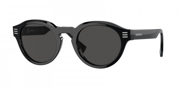 Burberry BE4404 Sunglasses, 300187 BLACK DARK GREY (BLACK)