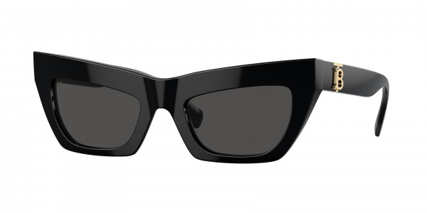 Burberry BE4405F Sunglasses, 300187 BLACK DARK GREY (BLACK)