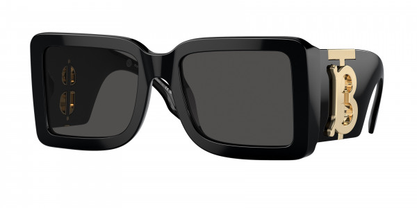 Burberry BE4406U Sunglasses, 300187 BLACK DARK GREY (BLACK)