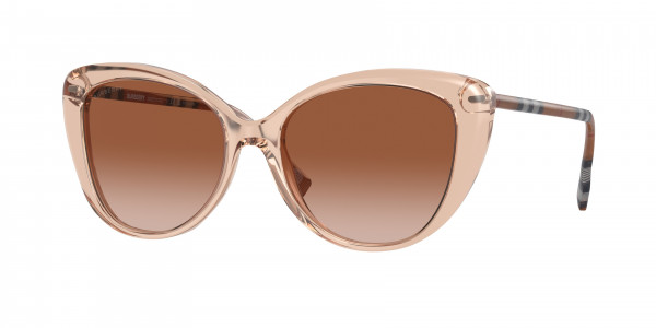 Burberry BE4407F Sunglasses, 408813 PEACH BROWN GRADIENT (PINK)