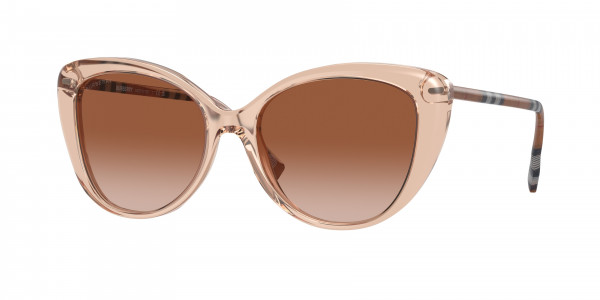 Burberry BE4407 Sunglasses, 408813 PEACH BROWN GRADIENT (PINK)