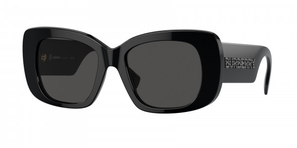 Burberry BE4410 Sunglasses, 300187 BLACK DARK GREY (BLACK)