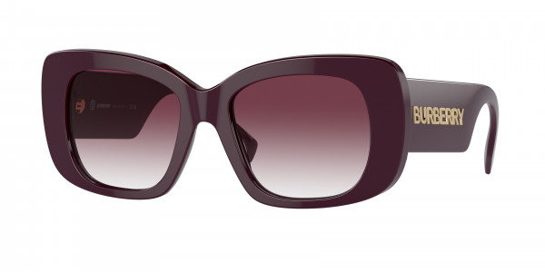 Burberry BE4410 Sunglasses, 39798H BORDEAUX CLEAR GRADIENT DARK V (RED)