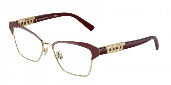 Tiffany & Co. TF1156B Eyeglasses, 6185 BURGUNDY ON PALE GOLD (VIOLET)
