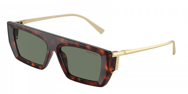 Tiffany & Co. TF4214U Sunglasses, 80023H HAVANA DARK GREEN (TORTOISE)