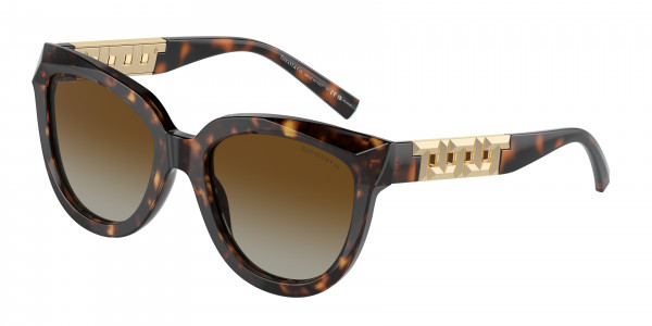 Tiffany & Co. TF4215F Sunglasses, 8015T5 HAVANA POLAR BROWN GRADIENT (TORTOISE)