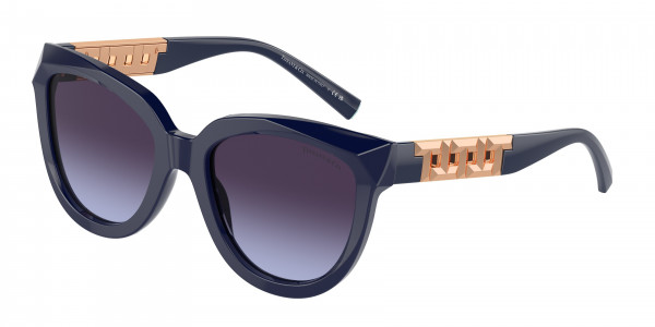 Tiffany & Co. TF4215F Sunglasses, 83964Q DARK BLUE VIOLET GRADIENT GREY (BLUE)