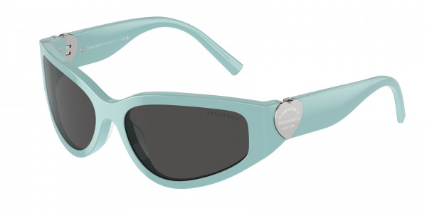 Tiffany & Co. TF4217 Sunglasses, 838887 TIFFANY BLUE DARK GREY (BLUE)
