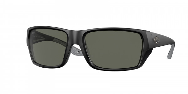 Costa Del Mar 6S9113 TAILFIN Sunglasses, 911301 TAILFIN MATTE BLACK GRAY 580G (BLACK)