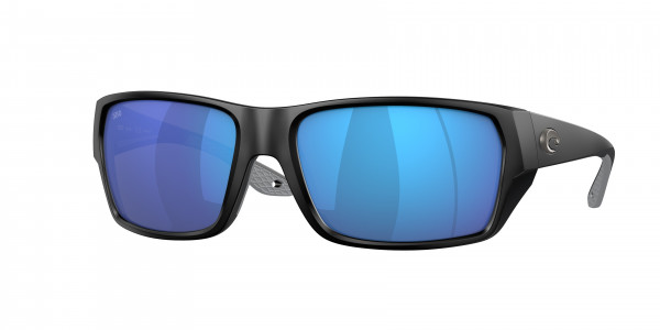 Costa Del Mar 6S9113 TAILFIN Sunglasses, 911302 TAILFIN MATTE BLACK BLUE MIRRO (BLACK)