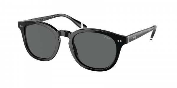 Polo PH4206F Sunglasses, 500187 SHINY BLACK DARK GREY (BLACK)