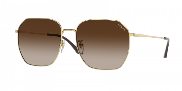 Vogue VO4215SD Sunglasses, 280/13 GOLD BROWN GRADIENT (GOLD)