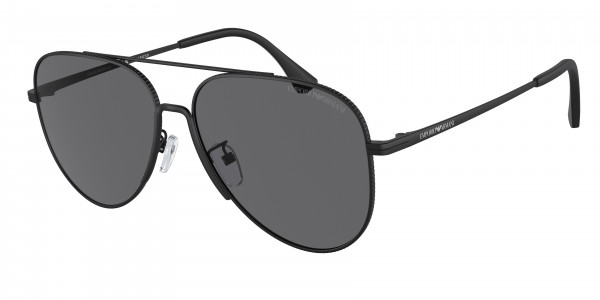 Emporio Armani EA2149D Sunglasses, 300181 MATTE BLACK POLAR GREY (BLACK)