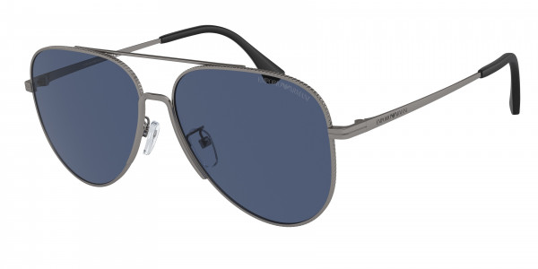 Emporio Armani EA2149D Sunglasses, 300380 MATTE GUNMETAL DARK BLUE (GREY)