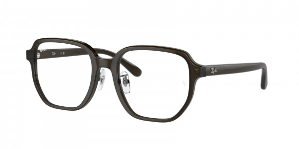 Ray-Ban Optical RX5424D Eyeglasses, 8218 TRANSPARENT GREEN (GREEN)