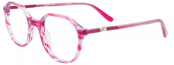 EasyClip EC659 Eyeglasses, 030 - Transparent Bright Pink & Lilac