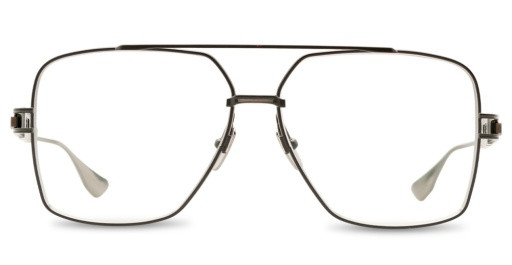 DITA GRAND-EMPERIK Eyeglasses, MATTE BLACK - ANTIQUE SILVER