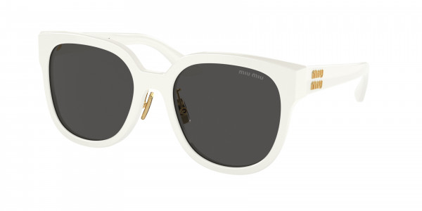 Miu Miu MU 01ZS Sunglasses, 1425S0 WHITE DARK GREY (WHITE)