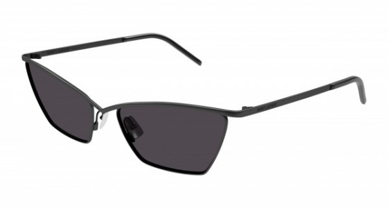 Saint Laurent SL 637 Sunglasses, 001 - BLACK with BLACK lenses