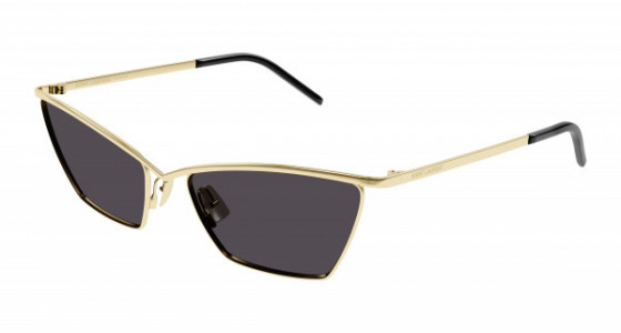 Saint Laurent SL 637 Sunglasses, 003 - GOLD with BLACK lenses