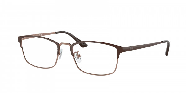 Ray-Ban Optical RX8772D Eyeglasses, 1240 BROWN ON COPPER (BROWN)