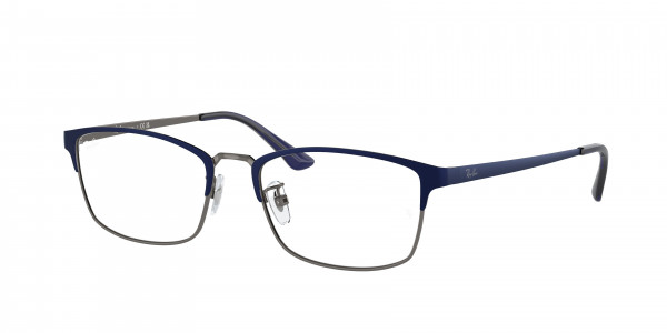 Ray-Ban Optical RX8772D Eyeglasses, 1241 MATTE DARK BLU ON GUNMETAL (BLUE)