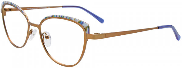 Takumi TK1278 Eyeglasses, 010 - Gold & Purple Mix Patterned Browline