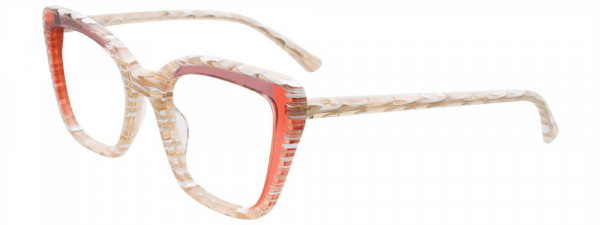 Paradox P5098 Eyeglasses, 010 - Beige with White pattern & Peach