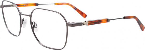 EasyTwist CT283 Eyeglasses, 020 - Dark Steel & Amber Tortoise