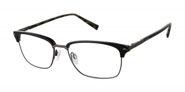 Buffalo BM527 Eyeglasses, Black/Gunmetal (BLK)