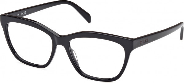 Emilio Pucci EP5242 Eyeglasses, 001 - Shiny Black / Shiny Black