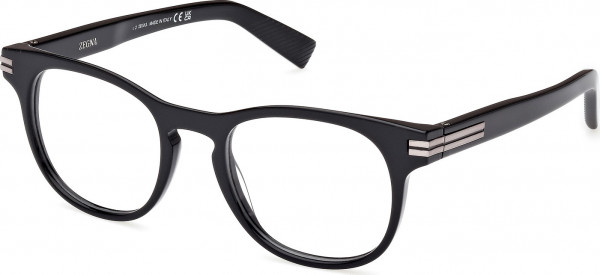Ermenegildo Zegna EZ5268 Eyeglasses, 001 - Shiny Black / Shiny Black