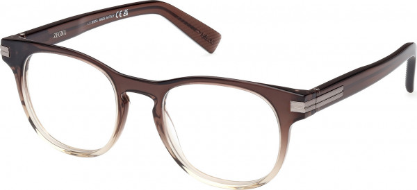 Ermenegildo Zegna EZ5268 Eyeglasses, 050 - Light Brown/Gradient / Shiny Dark Brown
