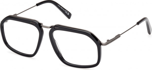 Ermenegildo Zegna EZ5271 Eyeglasses, 001 - Shiny Black / Shiny Gunmetal