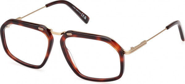 Ermenegildo Zegna EZ5271 Eyeglasses, 054 - Red Havana / Shiny Pale Gold