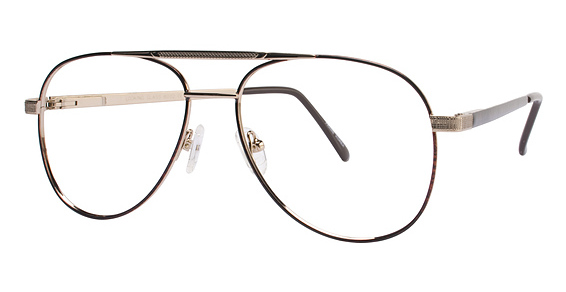 Looking Glass L8002 Eyeglasses, Gold-Brown Demi Amber