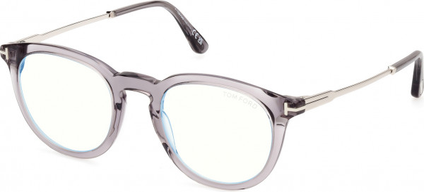 Tom Ford FT5905-B Eyeglasses, 020 - Shiny Grey / Shiny Palladium
