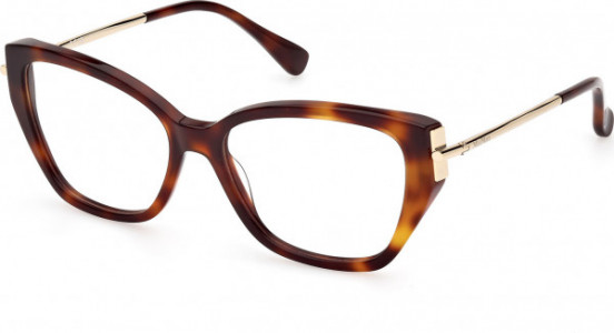 Max Mara MM5117 Eyeglasses, 052 - Dark Havana / Shiny Pale Gold