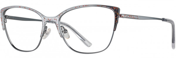 Cote D'Azur Cote d'Azur 374 Eyeglasses, 3 - Silver / Terracotta