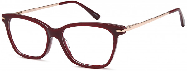 Di Caprio DC377 Eyeglasses, Burgundy Gold